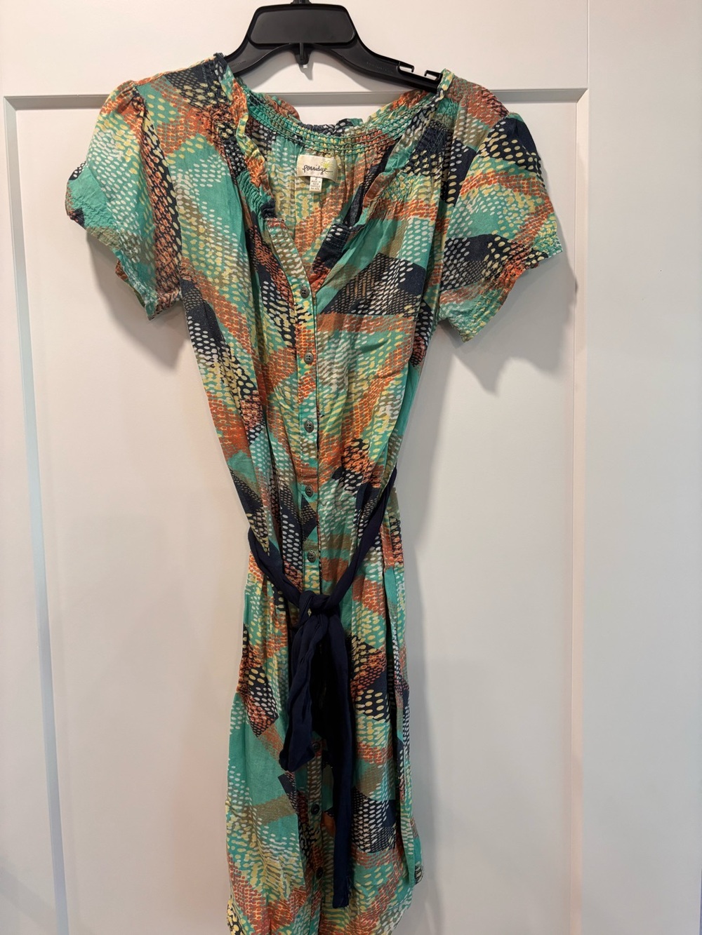 Anthropology Porridge Shirt Dress with Belt Size 2